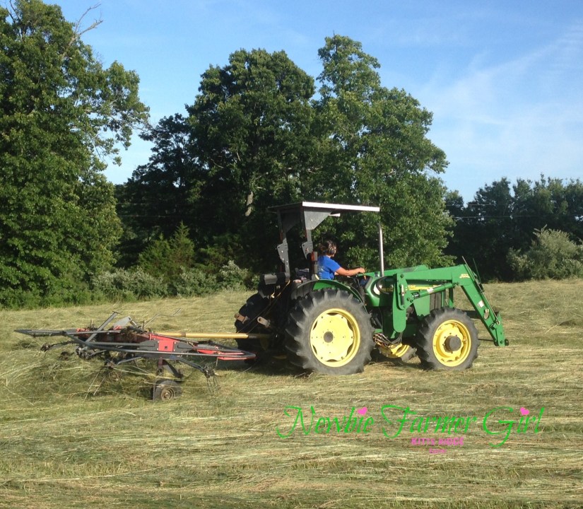 Kimberly on Tractor